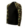 Malfini CAMOUFLAGE LS 166 Tričko unisex XXL, Camouflage brown