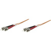 Intellinet 470063 optické vlákno LWL prepojovací kábel [1x ST zástrčka - 1x ST zástrčka] 50/125 µ Multimode OM2 2.00 m; 470063