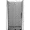 Mexen Velar, posuvné dvere do otvoru 90x200 cm, 8mm číre sklo, čierna matná, 871-090-000-01-70