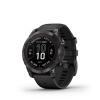 Garmin fenix 7 Pro Sapphire Solar, Carbon Gray DLC Titanium, Black Band