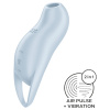 Satisfyer Pocket Pro 1 - Vlnová stimulácia klitorisu (modrá)