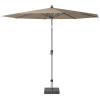 Slnečník Riva 1 Basic Platinum Veľkosť: ø 300 cm, Farba rámu: Antracitová, Farba látky: Taupe