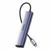 Adaptér Hub USB-C 3x USB RJ45 USB-C PD UGREEN