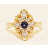 Krúžok gold 585 PRÍRODNÉ ZAFÍR, cubic Zirconia (Krúžok gold 585 PRÍRODNÉ ZAFÍR, cubic Zirconia)