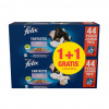 PUI PURINA Felix Fantastic Selection of flavors in jelly Box - mokré krmivo pre mačky - 44x85g + 44x85g GRATIS