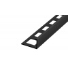 SP6/1 ukončovacia lišta L ACARA, AAR, PVC čierna, 10 mm, 2,5 m
