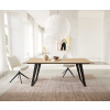 Jedálenský stôl Edge 200x100 keramický Laminam® Sabbia kov skosený