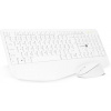 Connect IT Combo, bezdrôtová klávesnica + myš, CZ/SK, biela CKM-7804-CS