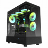 2x Puzdro na počítač Darkflash DPX90 Midi Tower ATX Okno Čierna