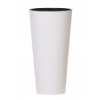 Kvetináč TUBUS SLIM s vkladom 25 cm - farba: biela (lesklá) (Prosperplast DTUS250S -S449)