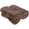 Deka fleece 180 x 230 cm ESSENTIALS hnedá