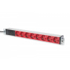 DIGITUS Digitus DN-95410-R napäťová distribučná jednotka (PDU) 8 AC zásuvky/AC zásuviek 0U/1U Čierna (DN-95410-R)