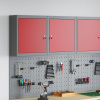 vidaXL Nástenný kabinet na náradie červený 50x20x55 cm oceľ 4103470