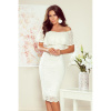 268-1 Koronkowa sukienka hiszpanka - ECRU M