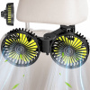 DVOJITÝ 2x AUTOMOBILOVÝ VENTILÁTOR DO AUTA 5V NA ZADNÚ STRANU NA OPIERKY HLAVY