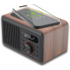 Carneo W100 Rádio DAB+, FM, BT, Wireless charging, drevo 8588007861937