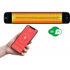 ELÍZ EGH 24 Smart Karbónový infražiarič, do interiéru aj exteriéru, výkon 2400 W, 4 úrovne výkonu, režim Smart Heating, IP 65, WiFi ovládanie, sálavé teplo, kovové telo ohrievača