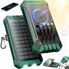POWER BANK 10000MAH SO 4 KÁBLAMI A 3 NABÍJACÍMI PORTAMI, 2 LED BATERKAMI
