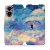 Flipové pouzdro Mobiwear - Realme C67 - MR09S Dívka na houpačce v oblacích (Knížkové flip pouzdro, obal, kryt na mobil Realme C67 - MR09S Dívka na houpačce v oblacích, materiál Umělá kůže + TPU - ochr