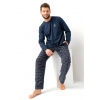 PÁNSKE PYŽAMO MNS 481 B25 tmavě modrá M