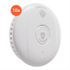 SHD by oneConcept, detektor dymu DOF Pro10, plastový, varovný signál: 85 dB, životnosť batérie 10 rokov (DHS1_Pro10_10)