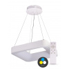 T-LED SMART TUYA Biele závesné LED svietidlo hranaté 600x600mm 60W CCT s DO 105577