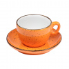 IRIS DOTS oranžová šálka s podšálkou Veľkosť: 17cl na CAPPUCCINO