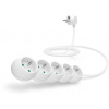 CONNECT IT Predlžovací kábel IT 230 V, 5 zásuviek, 2 m, bez vypínača (biely)