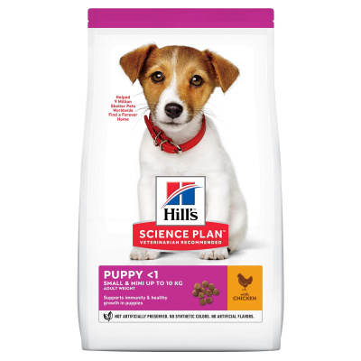 Hill’s Science Plan Canine Puppy Small & Mini Chicken 1,5 kg (EXPIRACE 11/2023)