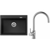 Set Sinks G9826 (dřez Maximo 680 Pureblack 26 + baterie Vitalia Chrom - lesklý)