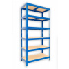 Kovový regál do pivnice Biedrax 60 x 90 x 180 cm, modrý - 6 políc MDF