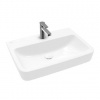 Villeroy & Boch O.novo - Umývadlo na dosku, 65x46 cm, bez prepadu, otvor na batériu, AntiBac, CeramicPlus, alpská biela 4A41KLT2