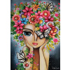 MAGNOLIA Puzzle Dievča s kvetmi 1000 dielikov