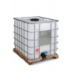 IBC kontajner Recobulk, drevená paleta, 1000 litrov, veko DN 225, uzáver DN 80