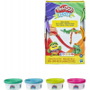 PLAY-DOH Baby modelína Elastix set 4 kelímky 2 druhy
