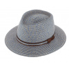 Fiebig - Headwear since 1903 Letné modrý fedora klobúk od Fiebig - Traveller Toyo Veľkosť: 57 cm (M)