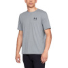 T-shirt UA Sportstyle Left Chest SS M 1326799 - gray (48233) Black L