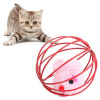 Real Home Hračka pre mačky Interaktívna lopta pre myši Perie Hrkálka Drôtená lopta