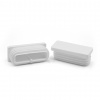 Zátka obdĺžniková / 057-068 / 45 x 25 / 1 - 3 mm (biela)