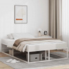 vidaXL Posteľ bez matraca biely 120x200 cm kov - Biela - 228823-238940