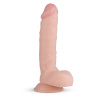 Real Fantasy Glynn - realistický dildó s guľkami - 25 cm (prírodný)
