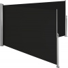Tectake 402335 obojstranná markíza 180 x 600 cm čierna