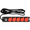 Kabel prodlužovací dílenský 3 m vypínač 5 zásuvek Yato YT-81242