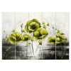 Obrazový 225x160 Vintage Retro Žlté Maki Abstractions (Obrazový 225x160 Vintage Retro Žlté Maki Abstractions)