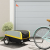 vidaXL Vozík za bicykel, čierno žltý 45 kg, železo 94043
