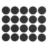 VOREL Samolepiaca protišmyková nábytková podložka pod nohy okrúhla čierna 20 mm (20 ks)