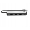 USB hub pre PS5 - 3x USB-A, 1x USB-C, LED FLASHFIRE AHUB155, odnímateľný kábel