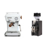 Ascaso Dream PID, Cloud White + Eureka Mignon Zero, CR black