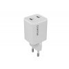 Canyon CU35CC vysokorýchlostná univerzálna nabíjačka do steny 2*USB-C 35W biela CNS-CUW35CC - Univerzálny USB-C adaptér