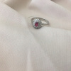 Platinový prsteň s diamantmi 0.15 ct ruby (Platinový prsteň s diamantmi 0.15 ct ruby)